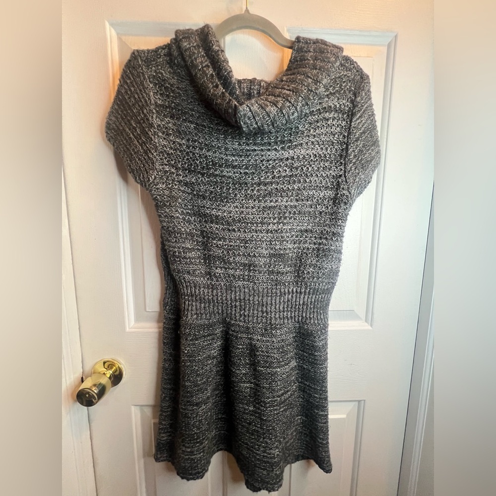 Dressbarn Gray Knit Sweater Dress - Picture 2 of 3